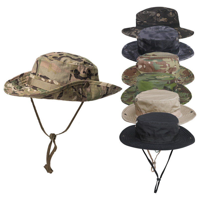 Boonie Hat Tactical - 통기성 좋은 부니햇, 자외선 차단 UPF50+