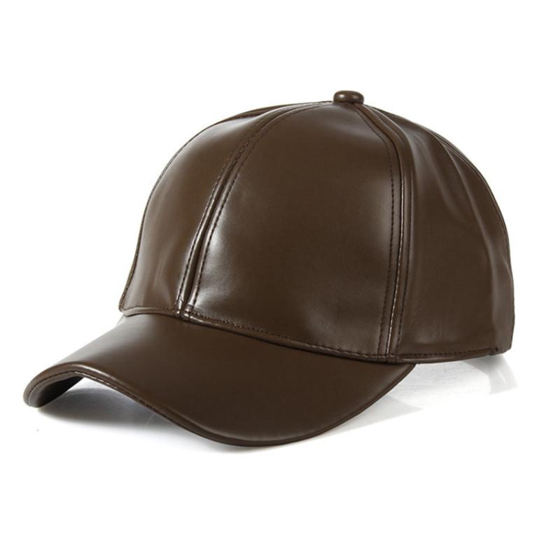 1PC 유니섹스 솔리드 남녀 공용 야구 모자 PU 가죽 - Baseball Cap Structured 리뷰 및 가격