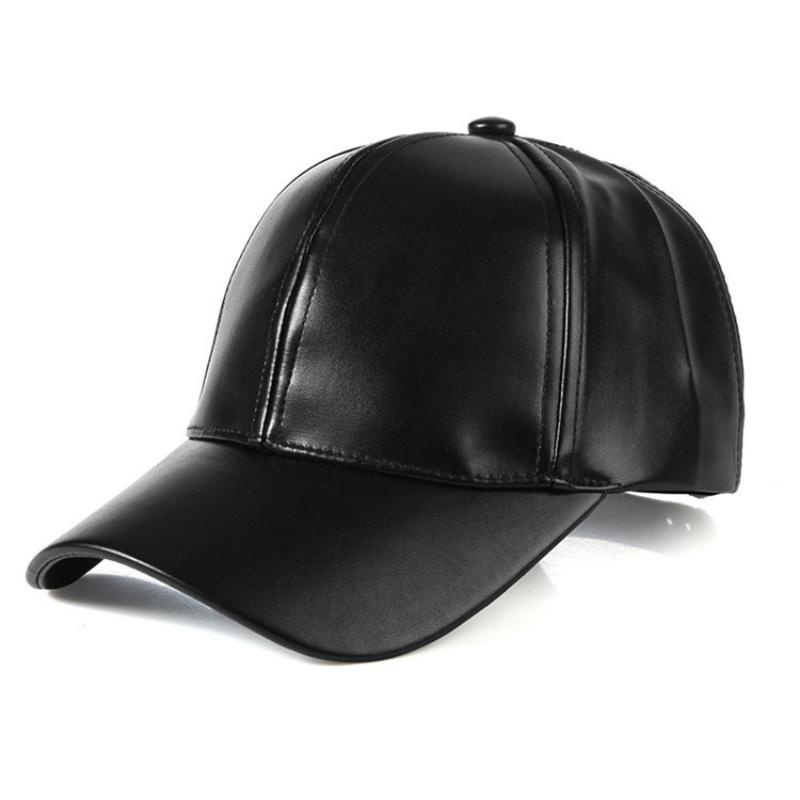 1PC 유니섹스 솔리드 남녀 공용 야구 모자 PU 가죽 - Baseball Cap Structured 리뷰 및 가격
