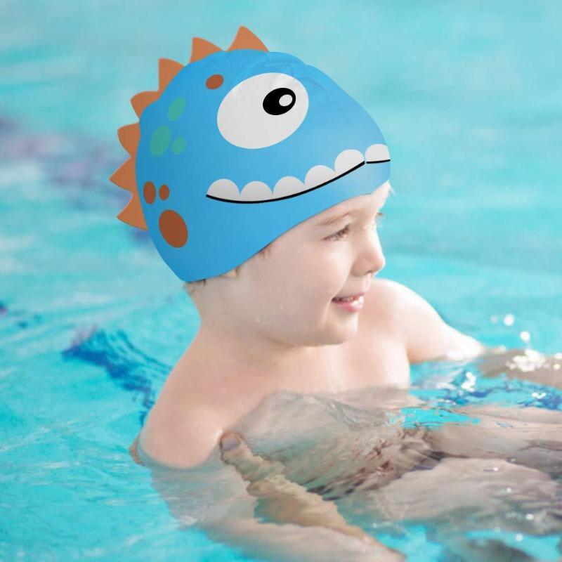 새로운 만화 실리콘 수영모 방수 공룡 긴 머리 스포츠  - Swim Hat Silicone 리뷰 및 가격