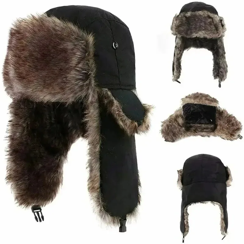 러시아 스타일의 스키 모자, 남녀 공용 겨울용 따뜻한  - Trapper Hat Ear Flap 리뷰 및 가격