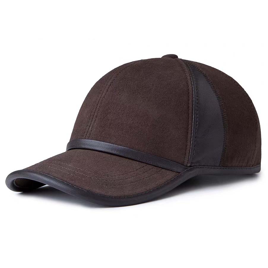 남성용 진짜 스웨이드 가죽 야구 모자 두 가지 색상 혼 - Baseball Cap Structured 리뷰 및 가격