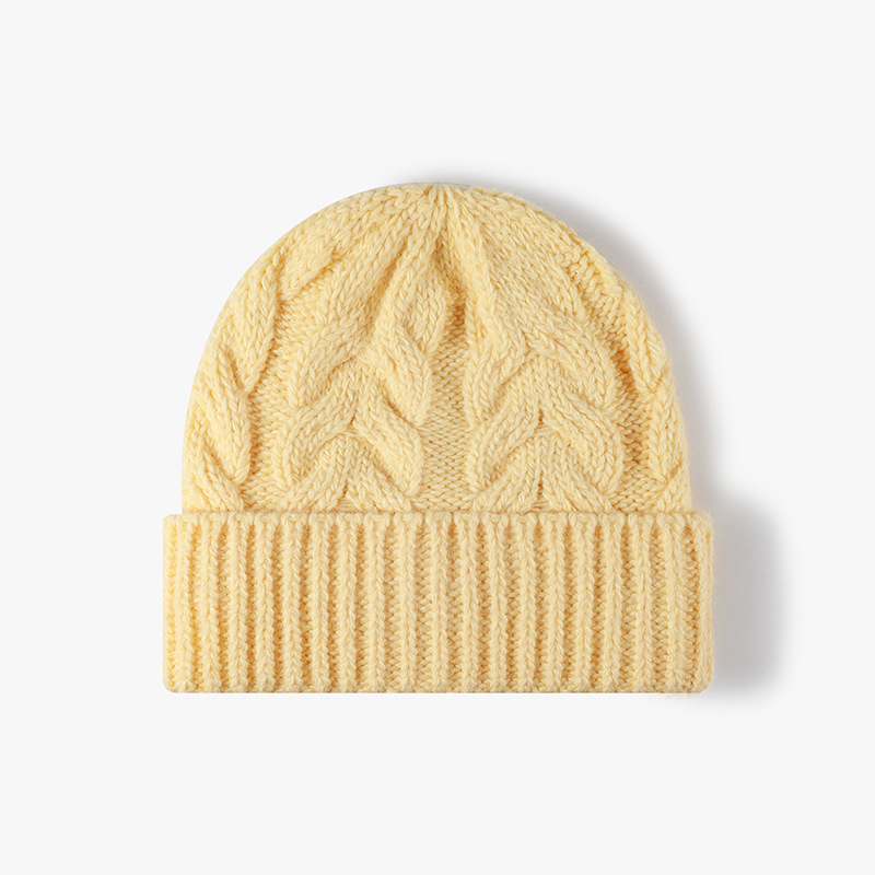 남녀공용 울 혼방 케이블 니트 비니, 밴드형 디자인,  - Beanie Cuffed Knit 리뷰 및 가격