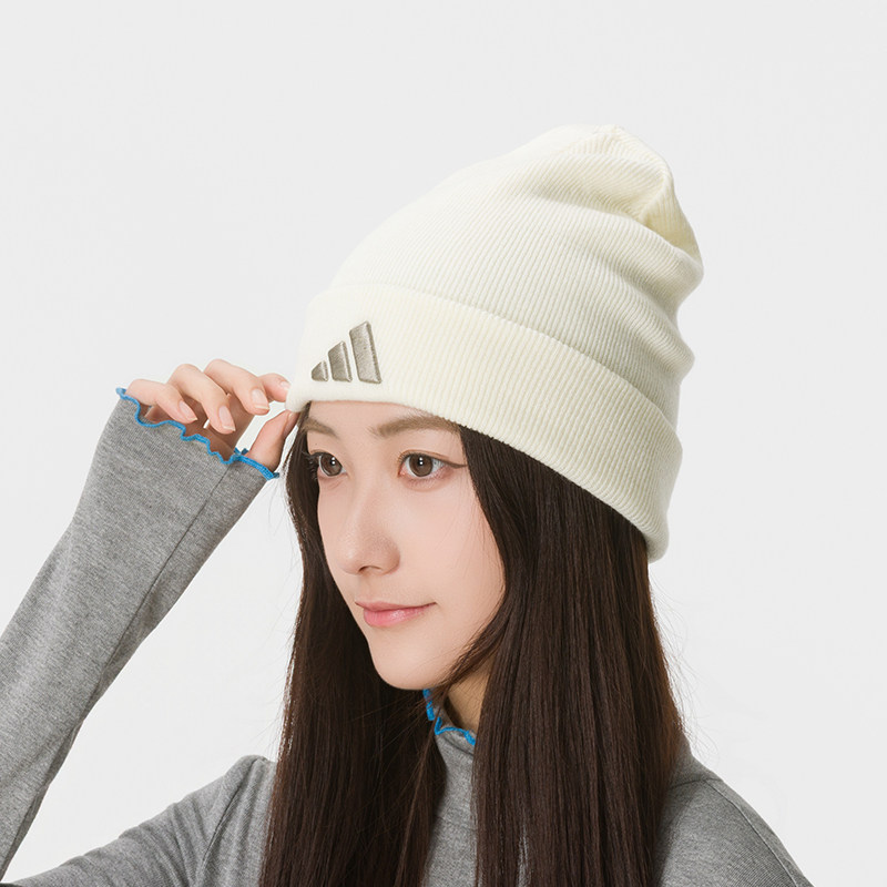 아디다스 비니 KQ6682, 아이보리 화이트, 실버 그 - Beanie Cuffed Knit 리뷰 및 가격
