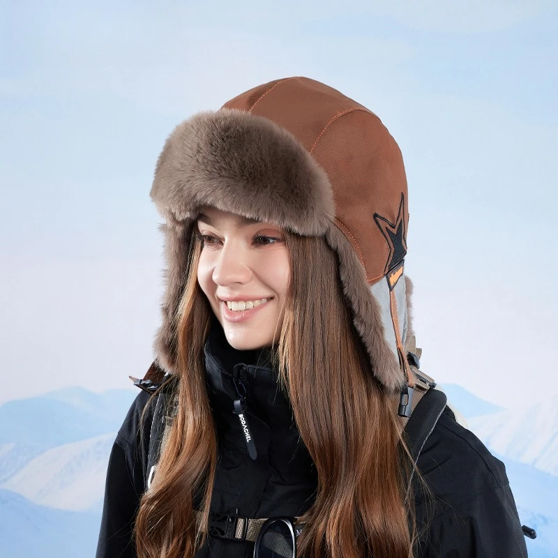 남녀공용 3-in-1 겨울용 트래퍼 모자, 두꺼운 인조 - Trapper Hat Ear Flap 리뷰 및 가격